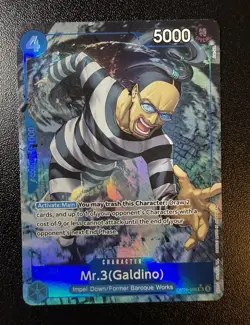 Bandai One Piece TCG Mr.3 (Galdino) OP06-056 SR Alt Art Foil English - Image 1