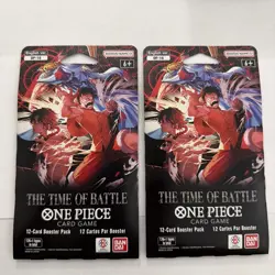 2 Of One Piece TCG English OP-16 The Time of Battle Booster Sleeved Pack - Image 1