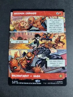 Maximum Carnage (Borderless) Rare MTG Spider-Man - Image 1