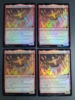 Molten Man, Inferno Incarnate (X4 Foil) Uncommon MTG Spider-Man - Image 1