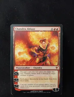 Chandra Ablaze Zendikar Regular - Image 1