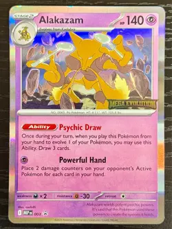 Alakazam 003 [Stamped] MEP: Mega Evolutions Promo English Pokemon Card NM - Image 1
