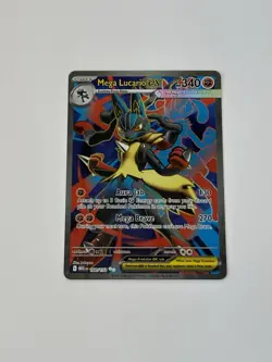 Mega Lucario EX Full Art Ultra Rare Pokemon Mega Evolution English 160/132 - Image 1
