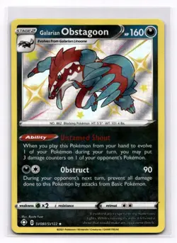 Galarian Obstagoon Shining Fates: Shiny Vault - Pokemon NM SV080/SV122 - Image 1