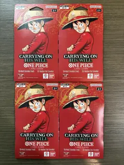 One Piece OP-13 Sleeved Booster Packs Carrying On His Will | Lot of 4 ENGLISH - Image 1