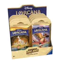 Disney Lorcana Into The Inklands Starter Deck Display Box 8 Decks Sealed TCG - Image 1