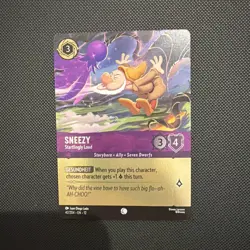 Disney Lorcana TCG - Sneezy - Startlingly Loud (Foil) 42/204 - foil pack fresh - Image 1