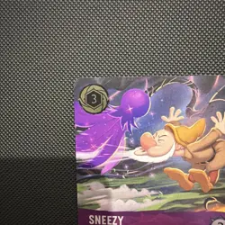 Disney Lorcana TCG - Sneezy - Startlingly Loud (Foil) 42/204 - foil pack fresh - Image 3