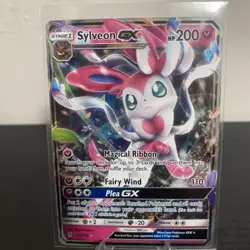 Pokemon TCG SYLVEON GX Guardians Rising Ultra Rare Card 92/145 NM - Image 1