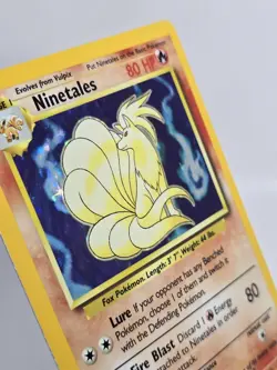 Ninetales 012/102 Base Set Holographic Pokemon Card - Excellent - Image 2