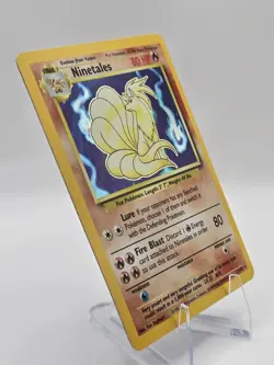 Ninetales 012/102 Base Set Holographic Pokemon Card - Excellent - Image 3