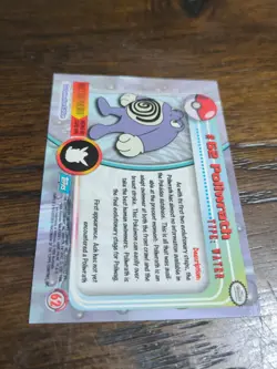 #62 Poliwrath Topps Pokemon Card Tv Animation Edition Blue Logo - Image 2