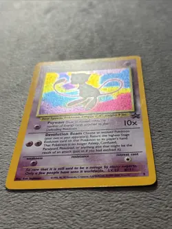 Mew 9 Black Star Promo Holo Pokemon Card wotc DAMAGE ON BACK, Front Good - Image 2