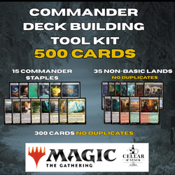 MTG Commander Toolkit Bundle – 500 Cards | Staples + Deck Building Kit + Lands - Image 1