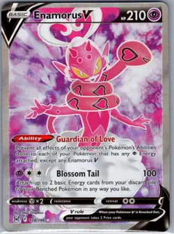 Enamorus V 178/196 SWSH11: Lost Origin - Pokemon Card - NM - Image 1