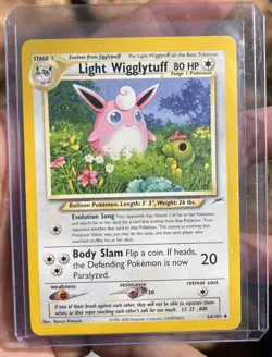 Light Wigglytuff Neo Destiny 54/105 Unlimited - NM * Vintage Pokemon Card - Image 1