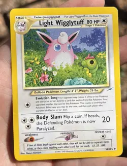 Light Wigglytuff Neo Destiny 54/105 Unlimited - NM * Vintage Pokemon Card - Image 3