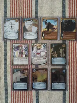 Naruto CCG Card Lot ×10 Foils & Rares (All 1st Edition) - Image 1