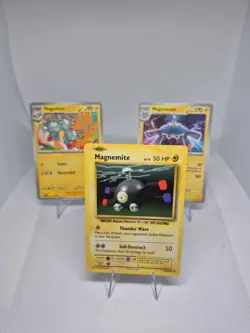 Magnemite 37/108 And Magneton 064/197 And Magnezone 065/197 Pokemon Cards Lot B4 - Image 2
