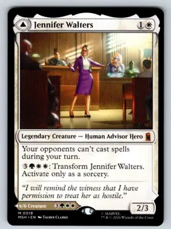 Jennifer Walters 18 Mythic Marvel Super Heroes Magic: The Gathering LP - Image 1
