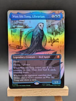 Wan Shi Tong, Librarian Borderless Foil Avatar MTG TLA 0320 Collector Rare NM - Image 1