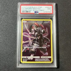 2019 Pokemon SM Black Star Promo Armored Mewtwo #SM228 PSA 9 - Image 1
