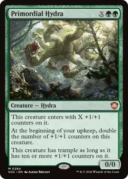 x1 Primordial Hydra M MTG Commander: Secrets of Strixhaven M/NM, English - Image 1