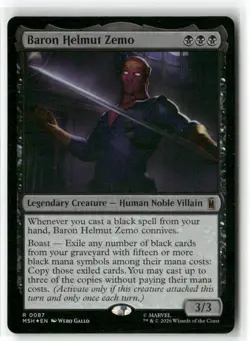 Baron Helmut Zemo 87 Foil Rare Marvel Super Heroes Magic: The Gathering Foil NM - Image 1