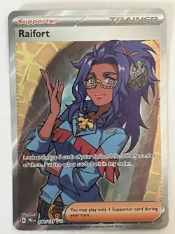 Raifort 142/131 Prismatic Evolutions Full Art Ultra Rare Trainer Pokemon Card NM - Image 1