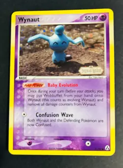 Pokemon TCG Wynaut 71/92 EX Legend Maker Reverse Holo Yuka Morii 50HP 2006 - Image 1