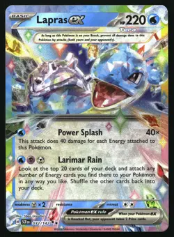 Lapras ex 32/142 Stellar Crown Holo NM/M Pokemon - Image 1