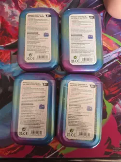 Pokemon TCG Scarlet & Violet Prismatic Evolutions Mini Tin x4 - NEW SEALED - Image 2