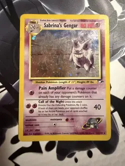 WOTC Pokemon TCG Gym Challenge Sabrina's Gengar 14/132 Holo Rare - Image 2