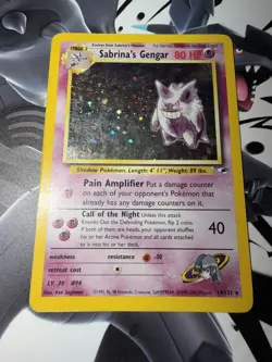 WOTC Pokemon TCG Gym Challenge Sabrina's Gengar 14/132 Holo Rare - Image 3
