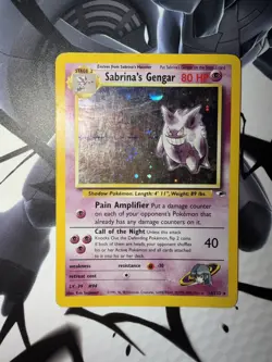 WOTC Pokemon TCG Gym Challenge Sabrina's Gengar 14/132 Holo Rare - Image 5
