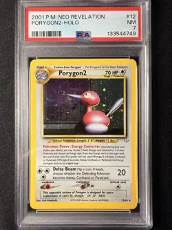 Nintendo Pokemon TCG Porygon2 12/64 Neo Revelation Holo Unlimited PSA 7 (EN) - Image 1