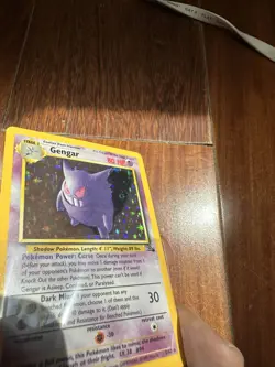 Gengar Holo #5/62 Fossil Unlimited LP/MP Pokemon 1999 - Image 3