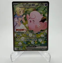 Pokemon Lillie's Clefairy ex 184/159 Sv09: Journey Together SIR Holo 190 HP EN - Image 1