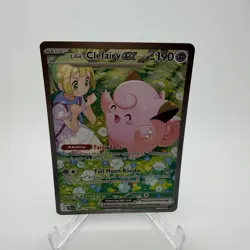 Pokemon Lillie's Clefairy ex 184/159 Sv09: Journey Together SIR Holo 190 HP EN - Image 2