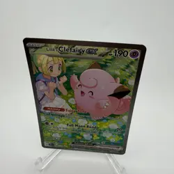 Pokemon Lillie's Clefairy ex 184/159 Sv09: Journey Together SIR Holo 190 HP EN - Image 3