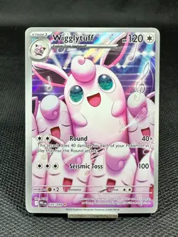 2025 Pokemon Phantasmal Flames WIGGLYTUFF Full Art Holo 105/094 NM - Image 1