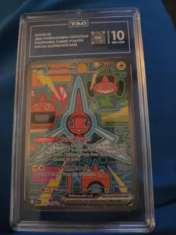 ROTOM ex 126/094 SIR Pokemon Phantasmal Flames TAG 10 GEM MINT - Image 1