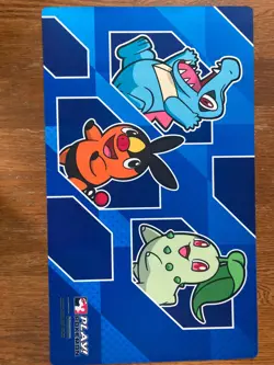 Totodile Chikorita Tepig Mid Year Celebration Play! Pokemon TCG Playmat - Image 1