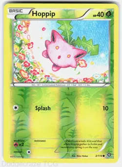 Hoppip 3/114 Common Steam Siege Pokemon Reverse Holo NM - Image 1