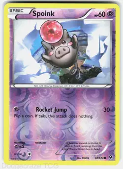 Spoink 30/124 Common Fates Collide Pokemon Reverse Holo NM - Image 1