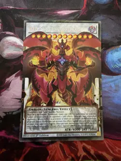 Yu-Gi-Oh! Red Supernova Dragon BLGG-EN139 Starlight Rare Extended Art Near Mint - Image 1