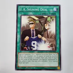 U.A. Signing Deal - CROS-EN088 - Common - VLP/LP - 1st ed - Yugioh - Image 1