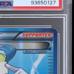 2013 Pokemon Black And White Plasma Storm Colress #135 PSA 8 NM-MT Full Art - Image 5