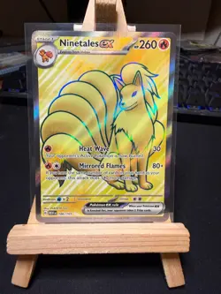 Pokemon TCG Ninetales ex 186/165 - Ultra Rare - Scarlet & Violet 151 - NM - Image 1