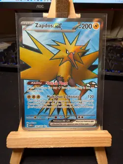 Pokemon TCG Zapdos ex 192/165 - Ultra Rare Holo - Scarlet & Violet 151 - NM - Image 1